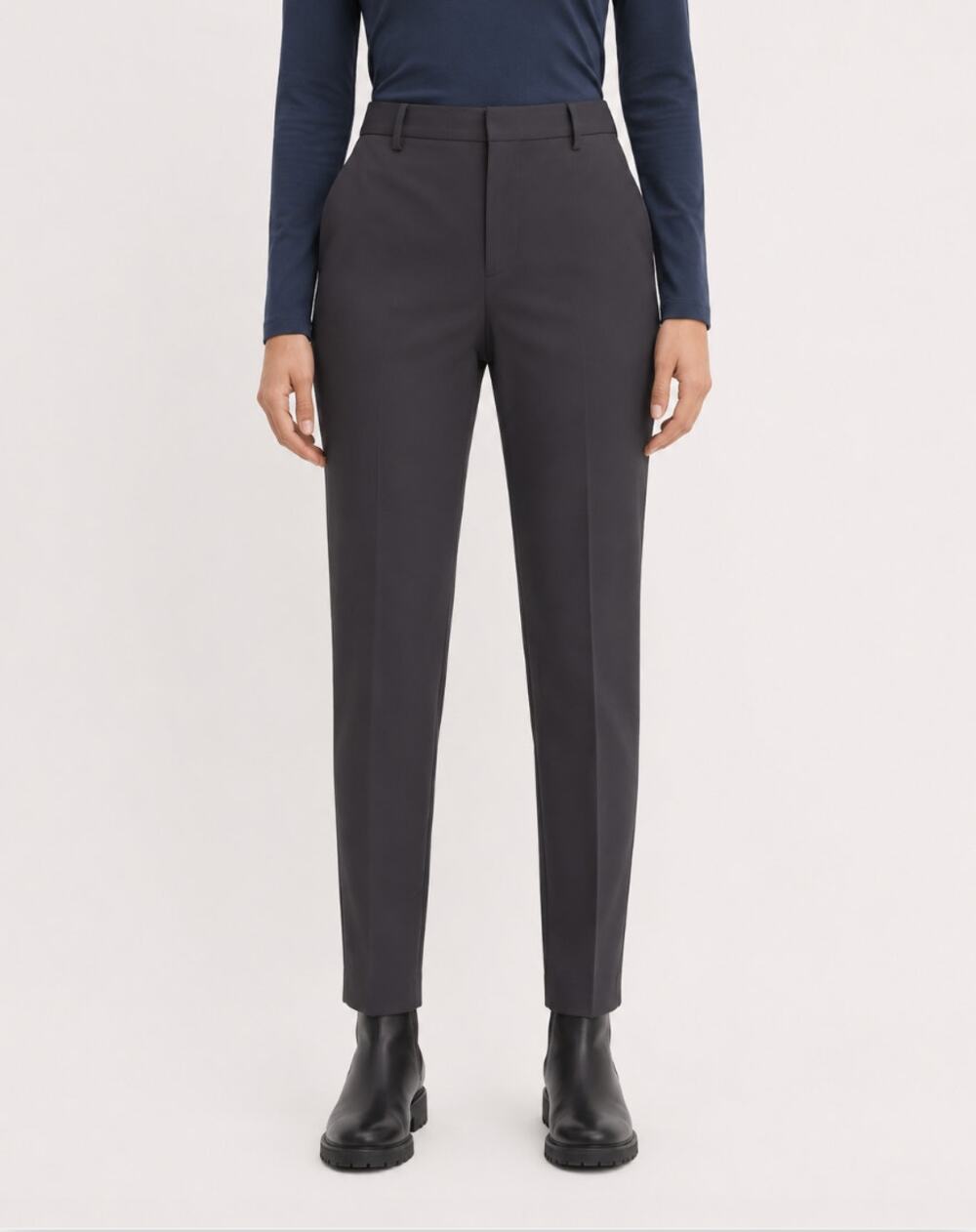EVERLANE Men's The Italian Wool Trouser Pants 29x30 Dark Grey Flat Front NWT